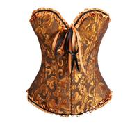 Generic Women's Corset, Full-Bust Corsage Corsets Top Adjustable, Gothic Vintage Steampunk Bustier, Overbust Corset, Sexy Elegant Shapewear Outfit, Halloween,Carnival