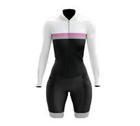 Generic Women's Ironman Triathlon Cycling Suit With Gel Padded Shorts Mountain Bike Jumpsuit For Outdoor Sports XS-3XL, 22, Medium
