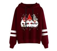 Generic Women's Red Oversized Hoodie, Size M, Long Sleeve, Polyester, Machine Wash, Adult, Fantasy Theme, Pull On Closure, Oversized Fit, Hooded Neck, SWEATSHIRT