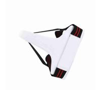 Generic Women's Shock-Absorbing Taekwondo Groin Guard for Boxing Karate Sanda, Made From PU + EVA, White, Size Options: S-XL, Suitable for Height 110cm-190cm (L)