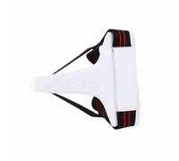 Generic Women's Shock-Absorbing Taekwondo Groin Guard for Boxing Karate Sanda, Made From PU + EVA, White, Size Options: S-XL, Suitable for Height 110cm-190cm (L)
