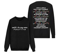 Generic Women's Sweatshirt with Festive Holiday Saying - Funny Christmas Jumper with Fairy Lights Design | Fan-Inspired Pullover for the Winter Season, XXL