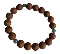 Generic Women'S Traditional Aromatherapy Bracelet, Wooden Beads With Jade, Supports Relaxation And Sleep Quality, Fruity Wood Fragrance