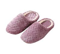 Generic Women's Ugg Slippers Women Purple Size 6 UK Casual Closed Toe Flat Slip-On Memory Foam Insole Faux Fleece Lining Deal of The Day Today Sale