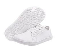 Generic Women's White Athletic Shoes Size 7 UK 2024 Lace-Up Low Top Mesh & Leather Lightweight Comfortable Flat Running Walking Tennis Casual Shoes Lightning Deals of The Day Today Sale