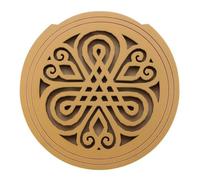 Generic Wood Acoustic Guitar Wooden Guitar Hole Cover for Feedback Control Soundhole Cover and Noise Reduction, Standard Size with Unique Design Pattern, for Personal and Professional