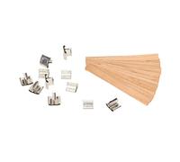 Generic Wood Candle Wicks, Smokeless Wooden Candle Wicks Safe Simple Operation Degradable Handcraft DIY for DIY Making
