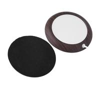 Generic Wood Grain USB Cup Warmer for Office Home Tea Coffee Heater Pad, Heat Beverage Mug Mat for Stainless Steel Ceramic Glass Cup, 80°C Keep Warm, Portable Light Weight (Dark walnut grain)