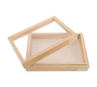 Generic Wood Insect Specimen Display Box with Top, Minimalistic Pine Wood Storage Frame for Specimens and Butterfly Collection, 21x14.5x6cm, Suitable for Memorial Photo Display
