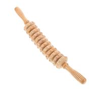 Generic Wood Massage Tool Massage Stick Wooden Massager Tension Portable Handheld Body and Waist Roller After an Intense Workout