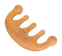 Generic Wood Wide Tooth Hair Comb for Scalp Health and Relaxation - Portable Wood Massage Comb for Head Neck Hands