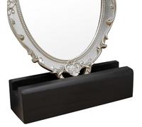 Generic Wooden Anti-Slip Support Stand Multi-Use Floor Mirror Base Room Accessory Black Simple Style for Study and Shopping Mall