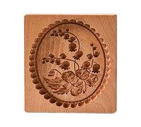 Generic Wooden Cookie Cutter Baking Mold Carved Biscuit Cutter for Cookies DIY Handmade Biscuits, Easy to Use, Enjoy The Fun of Hand-Learning DIY with Children, Perfect for Making Cakes and Pastries