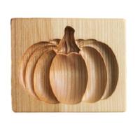 Generic Wooden Cookie Cutters, 3D Carved Stamps, Non-Stick Baking Molds for Shortbread, Mooncake, Holiday Kitchen Decoration