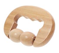 Generic Wooden D-shaped Massage Roller Hand Massager Tool for Shoulder Neck and Back with Delicate Smooth Surface, Relieving Tension and Promoting Relaxation, for Daily Use at Home
