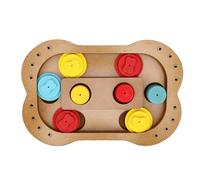 Generic Wooden Dog Slow Feeder Toy Anti Choking Interactive Training for Dogs and Cats Size 29x19x3cm