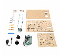 Generic Wooden Drone Kit, Educational Wood Remote Control Quadcopter Wood Building Project for Model Aircraft Competition Teaching Aid