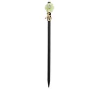 Generic Wooden Flower Hairpin for Women and Floral Hair Stick for Daily and Party Styling Elegant Black Decorative Hair Accessory