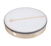 Generic Wooden Frame Hand Drum with Drumstick Percussion Instrument for Adults Smooth Polished Surface Build Clear Sound Quality Easy to Learn for Music Lessons Performances and Parties