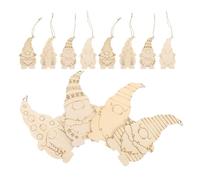 Generic Wooden Gnome Pendant DIY Coloring Lightweight Smooth Rustic Style Home School Decoration Christmas Festive Atmosphere