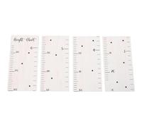 Generic Wooden Growth Chart Height Ruler for Kids Wall Height Measurement Chart with Tape Measure and Sponge Adhesive, Child Growth Record Board for Playroom Decor