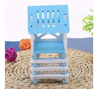 Generic Wooden Hamster Attic Gazebo Cute Fashionable DIY Design Housing for Pet Hamster for Cage Decor (Blue)