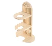 Generic Wooden Hamster Drinking Bottle Holder with Anti-tip Stand, Odorless and Environmentally Friendly Kettle Bracket for Pet Supply, Light Weight and Simple Design Suitable for Hamster