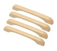 Generic Wooden Handle, Beech Wood, 4 PCS, Size 160mm Hole Distance, Length 200mm, for Kitchen Cabinet, Wardrobe, Drawer, Door, Cupboard