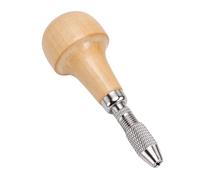 Generic Wooden Handle Pin Vise Set for Detailed Work with Copper Chuck, Jewelry Model Making, 6 Pieces for Craftsmen and Artisans