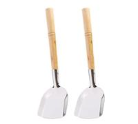 Generic Wooden Handle Wok Spatula 2pcs Set Iron Material Lightweight Kitchen Cooking Tools for Frying and Restaurant
