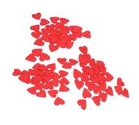 Generic Wooden Hearts Blank Glossy Surface Durable for DIY Crafts 100Pcs Tags for Art Classes, Weddings, Home Decor for Christmas, Baby Shower, New Year 1.57in