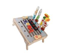 Generic Wooden Kids Grill Playset Educational Cooking Toy with Realistic Design, Hands on Learning Experience for Children