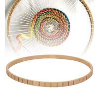 Generic Wooden Knitting Machine Manual 19cm Durable Circular Loom for Wall Hanging Decoration Parent-Child Interaction