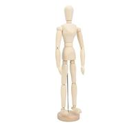 Generic Wooden Mannequin Mini Flexible Rotating Figure for Sketching and Art Decorative Use in Home Wood 16in