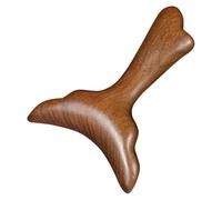 Generic Wooden Mermaid Tail Gua Sha Board Face and Neck Massage Tool Manual Reflexology Scraper for Spa and Skincare Light Brown