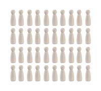 Generic Wooden Peg Dolls Wood Doll Bodies Wood Crafts Wedding Decoration Solid Hardwood Construction Suitable for Kids Craft Projects Art Creati