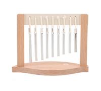 Generic Wooden Percussion Wind Chime Instrument with Elegant Lines and Lightweight Design, Featuring Diverse Scale Selection for Meditation and Orchestral Use, Easy Transport Khaki Hand
