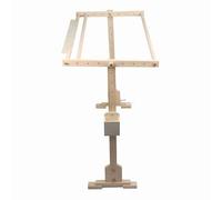 Generic Wooden Pine 14CT Cross Stitch Frame Floor Stand for Embroidery Tapestry Hoops 80cm, Adjustable Height, Stable Base for Home Crafters and DIY Enthusiasts