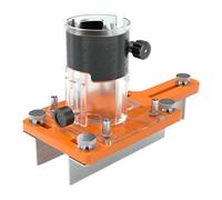 Generic Wooden Router Base, Adjustable, Portable Groove Holder, Router Table Insert Plate for DIY Projects in The Area of Wooden Furniture, with Limit and Cover