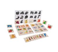 Generic Wooden Shadow Matching Game Educational Puzzle for Developing Fine Motor Skills, Sparking Curiosity, and Enhancing Hand Eye Coordination for Kids, Wood Construction for Long Lasting Enjoyment