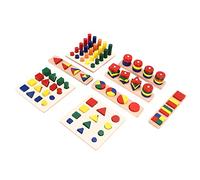 Generic Wooden Shape Puzzle Educational Toy for Kids to Improve Shape Recognition and Sorting Skills Made of Quality Beech Wood