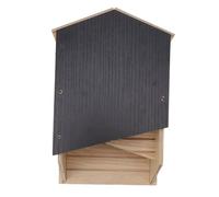 Generic Wooden Weather Resistant Bat House Kit Double Chamber for Outdoor Garden Patio Yard Solution, Handcrafted Bat Shelter for Bats, 5.7x8.9x3.5in