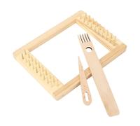 Generic Wooden Weaving Machine for Beginners Compact Tapestry Frame Lightweight Design 20x15cm