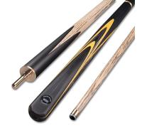 Generic WOODS CUES Handmade 58"" Ash 3/4 Jointed Piece Snooker/Pool Cue, 9.5mm, 18-22oz, CLASSIC Series, with Adult Snooker Cue Case and Extension (AD ONE CUE ONLY)