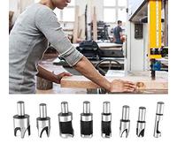 Generic Woodworking Hole Wood Plug Cutter 8pcs Carbon Steel Cutting Tool Set for Bench Drill and Electric Drill Use
