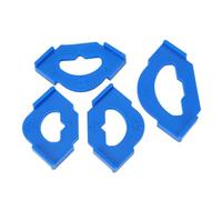 Generic Woodworking Round Corner Radius Template Lightweight and Sturdy Storage Box/Cover Router Radius Rig for Woodworkers Plastic 4Pcs for Wooden Board Arc Cutting Auxiliary Tool