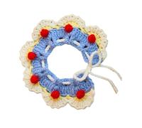 Generic Woven Pet Collar, Lightweight Knitted Cat Bib, Adjustable and Cute for Daily Wear (Princess Color S)