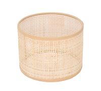 Generic Woven Rattan Lamp Shade, E27 E14 Table Floor Light Cover 6.3x4.7in, Ideal for Vintage Chandelier, Home Decoration