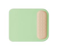 Generic Wrist Protector Mouse Pad, Dual Color Silicone Polyurethane Fiber Ergonomic Smooth Wrist Mouse Pad for Home for School (Green and Light Khaki)