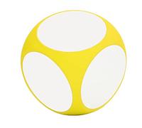 Generic Writable Erasable Dice DIY Dice Dry Erase for Kids Teachers Math Learning Games with Vibrant Colors 10cm EVA Foam (Yellow)